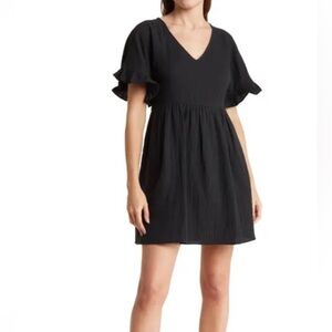 Madewell Ruffle Sleeve Babydoll Dress